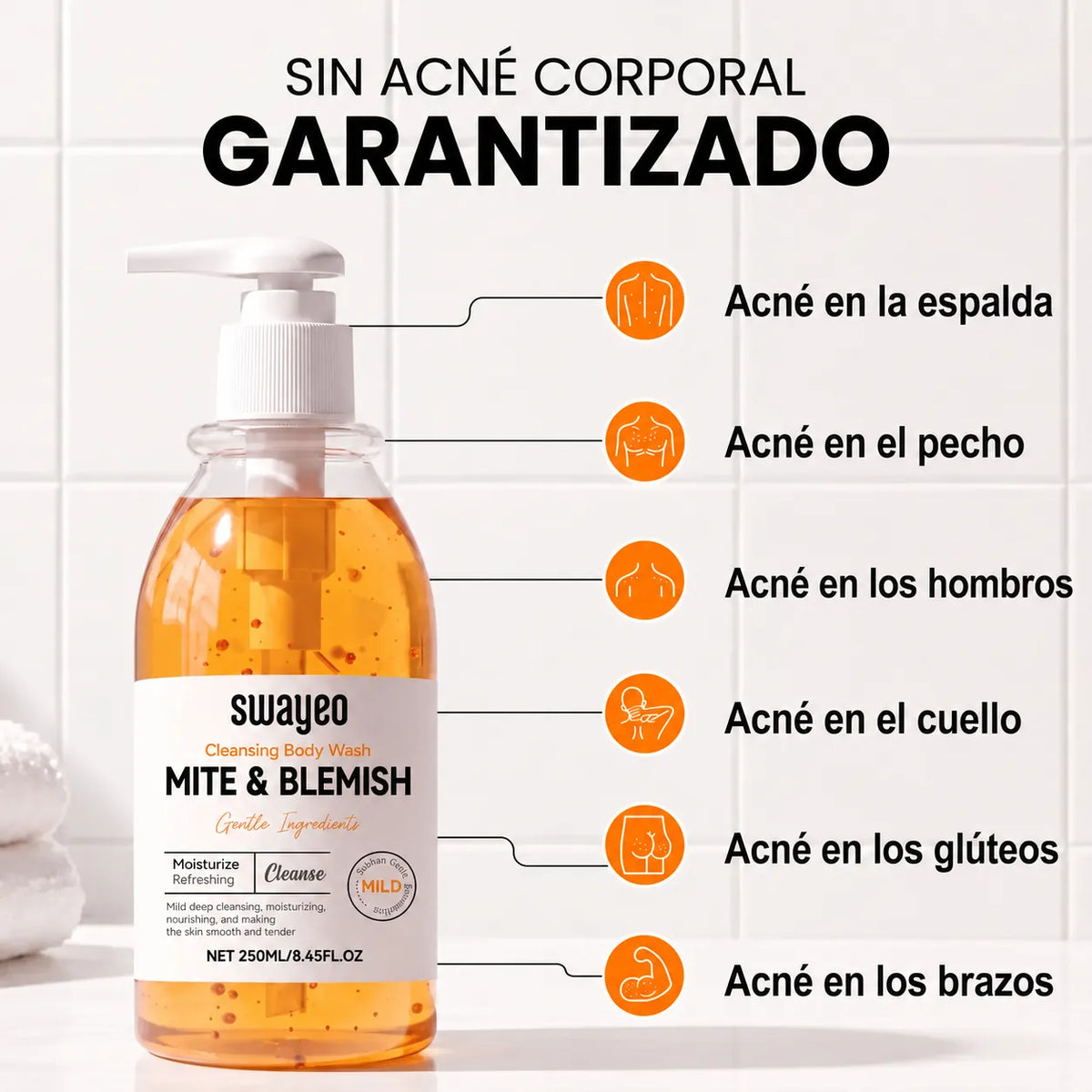 Gel de ducha antiacné Swayeo